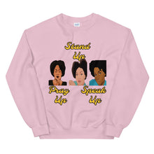Load image into Gallery viewer, Pray Up-Stand Up-Speak Up Unisex Sweatshirt - Shannon Alicia LLC