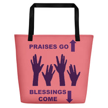 Load image into Gallery viewer, Praises Up Beach Bag