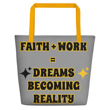 Load image into Gallery viewer, Faith + Work Beach Bag