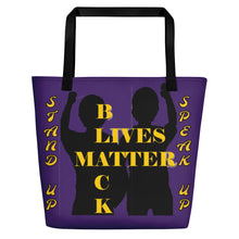 Load image into Gallery viewer, Black Lives Matter Beach Bag