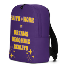 Load image into Gallery viewer, Faith + Work Minimalist Backpack