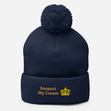 Load image into Gallery viewer, Queen Pom-Pom Beanie