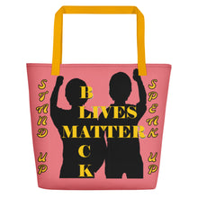 Load image into Gallery viewer, Black Lives Matter Beach Bag