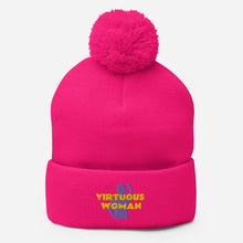 Load image into Gallery viewer, Virtuous Woman Pom-Pom Beanie
