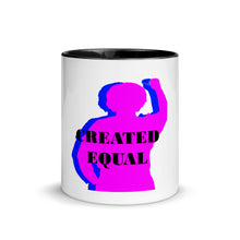 Cargar imagen en el visor de la galería, Created Equal Mug with Color Inside