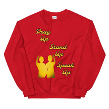 Load image into Gallery viewer, Pray Up-Stand Up-Speak Up Unisex Sweatshirt - Shannon Alicia LLC
