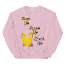 Load image into Gallery viewer, Pray Up-Stand Up-Speak Up Unisex Sweatshirt - Shannon Alicia LLC