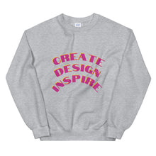 Cargar imagen en el visor de la galería, Create Design Inspire Unisex Sweatshirt