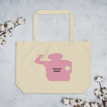 Load image into Gallery viewer, Virtuous Woman Large organic tote bag