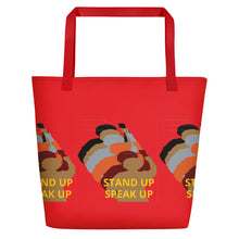 Cargar imagen en el visor de la galería, Stand Up-Black Women Lives Matter Beach Bag
