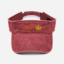 Load image into Gallery viewer, Queen Denim visor