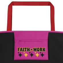Load image into Gallery viewer, Faith + Work Beach Bag