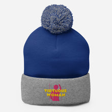 Load image into Gallery viewer, Virtuous Woman Pom-Pom Beanie