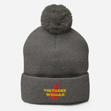 Load image into Gallery viewer, Virtuous Woman Pom-Pom Beanie