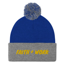 Cargar imagen en el visor de la galería, Faith + Work Pom-Pom Beanie