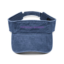 Load image into Gallery viewer, Virtuous Woman Denim visor