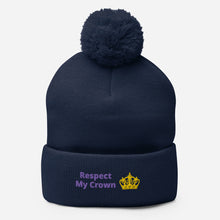 Load image into Gallery viewer, Queen Pom-Pom Beanie