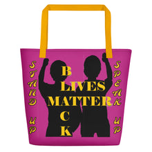 Load image into Gallery viewer, Black Lives Matter Beach Bag