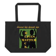 Load image into Gallery viewer, Black Lives Matter Large organic tote bag - Shannon Alicia LLC