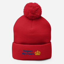 Load image into Gallery viewer, Queen Pom-Pom Beanie