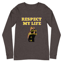 Cargar imagen en el visor de la galería, Respect My Life Unisex Long Sleeve Tee