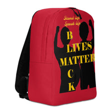 Load image into Gallery viewer, Black Lives Matter Minimalist Backpack - Shannon Alicia LLC
