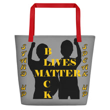 Load image into Gallery viewer, Black Lives Matter Beach Bag