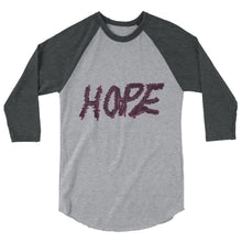 Cargar imagen en el visor de la galería, Hope 3/4 sleeve raglan shirt