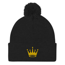 Load image into Gallery viewer, Crown Pom-Pom Beanie