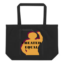 Load image into Gallery viewer, Created Equal Large organic tote bag