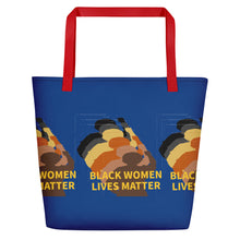 Cargar imagen en el visor de la galería, Stand Up-Black Women Lives Matter Beach Bag