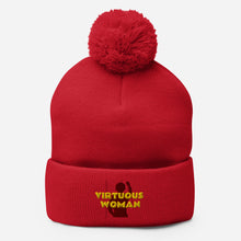 Load image into Gallery viewer, Virtuous Woman Pom-Pom Beanie