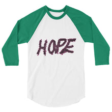Cargar imagen en el visor de la galería, Hope 3/4 sleeve raglan shirt