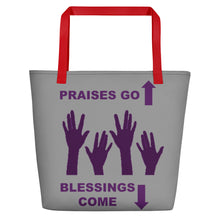 Load image into Gallery viewer, Praises Up Beach Bag