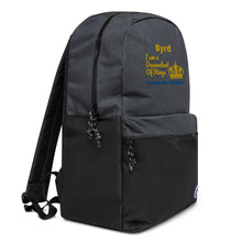 Load image into Gallery viewer, King Embroidered Champion Backpack