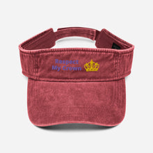 Load image into Gallery viewer, Queen Denim visor