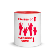 Load image into Gallery viewer, Praises Up Mug with Color Inside