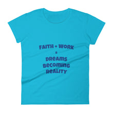 Cargar imagen en el visor de la galería, <transcy>Faith + Work - Camiseta de manga corta para mujer</transcy>