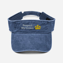 Load image into Gallery viewer, Queen Denim visor