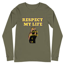 Cargar imagen en el visor de la galería, Respect My Life Unisex Long Sleeve Tee