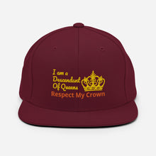 Load image into Gallery viewer, Queen Snapback Hat