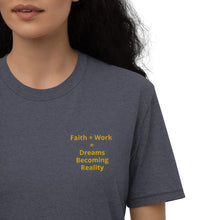 Load image into Gallery viewer, Faith + Work Unisex recycled t-shirt
