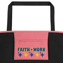 Load image into Gallery viewer, Faith + Work Beach Bag