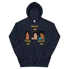 Load image into Gallery viewer, Pray Up-Stand Up-Speak Up Unisex Hoodie - Shannon Alicia LLC