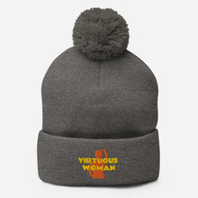 Load image into Gallery viewer, Virtuous Woman Pom-Pom Beanie