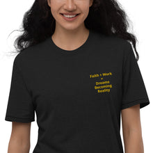 Load image into Gallery viewer, Faith + Work Unisex recycled t-shirt