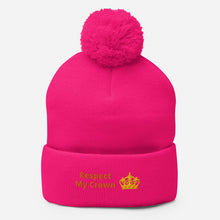 Load image into Gallery viewer, Queen Pom-Pom Beanie