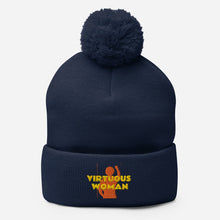 Load image into Gallery viewer, Virtuous Woman Pom-Pom Beanie