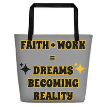 Load image into Gallery viewer, Faith + Work Beach Bag