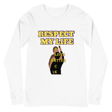 Cargar imagen en el visor de la galería, Respect My Life Unisex Long Sleeve Tee